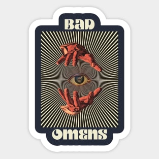 Hand Eyes Bad Omens Sticker